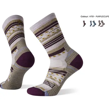 Dámské ponožky Smartwool Women's Hike Light Cushion Margarita Cre Hike PURPLE ECLIPSE velikost: 38-41