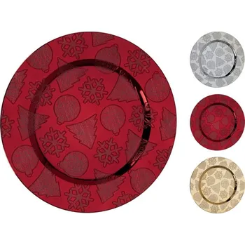 Podnos d33cm, VÁNOČNÍ, mix barev