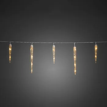Lampička Konstsmide Christmas LED pohádkové světlo icicle 500 cm - Celková délka 1 500 cm; délka přívodního kabelu 1 000 cm; vzdálenost mezi hořáky 16 cm bílá 3072 LED diod - Doprava zdarma