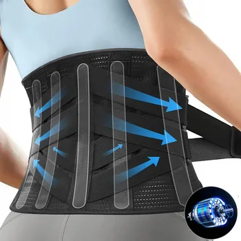 BEDERNÍ KŘÍŽOVÝ PÁS S POLŠTÁŘ PROTI BOLESTI, PRODYŠNÝ, ČERNÝ