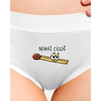 Souprava dámského spodního prádla Bastard Cígo a oheň dámské kalhotky White