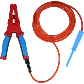 Revizní přístroj Metrel A 1639 BLU-5M - Velký modrý HV testovací klip s HV kabelem a konektorem, 5 m