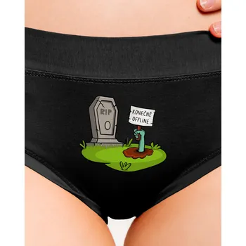 Souprava dámského spodního prádla Bastard Konečně offline dámské kalhotky Black