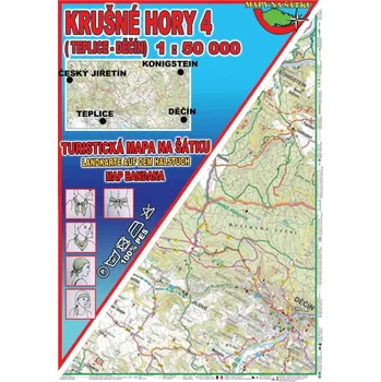 Krušné hory 4 Šátek s mapou