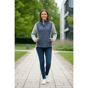 JAMES & NICHOLSON Bunda MARLY LADY bez kapuce, různé barvy Velikost L light-melange/anthracite-melange