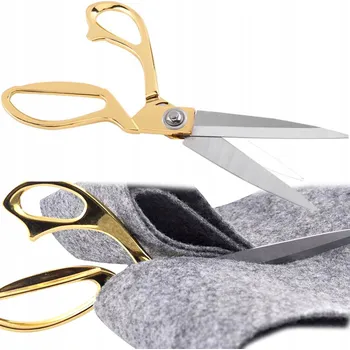 VELKÉ KREJČOVSKÉ NŮŽKY TITANOVÉ SILNÉ OSTRÉ NŮŽKY NA LÁTKY A MATERIÁLY