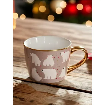 Sinsay - Vánoční keramický hrnek se zlatými detaily - vícebarevná - 059GI-MLC - 059GI-MLC-ONE