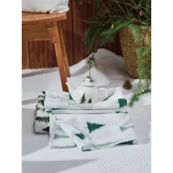 Dámské tričko Sinsay - Vzorovaná deka s vánočním motivem - zelená - 395GH-77X - 395GH-77X-ONE