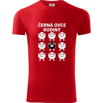 Pánské tričko Černá ovce rodiny - Viper FIT - Pánské zůžené tričko - S ( Červená )