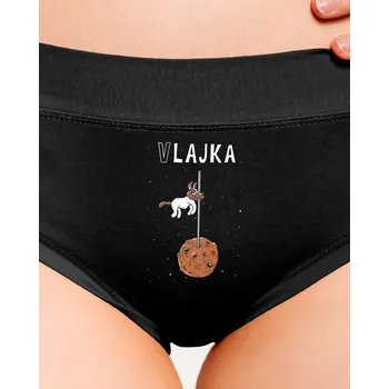 Souprava dámského spodního prádla Bastard Vlajka dámské kalhotky Black