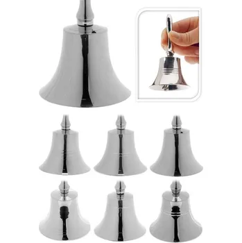 Vánoční dekorace zvonek 11cm, STŘÍBRNÝ, kov