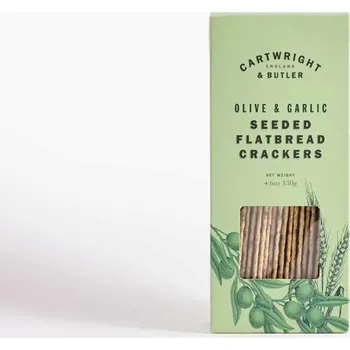 Cartwright & Butler Slané placičky s česnekem a olivami, 130 g 4607