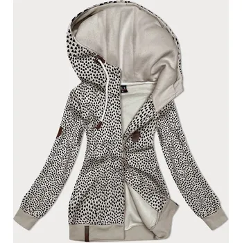 Dámská mikina Kapsa srdíček - Rozepínací mikina 6&8 Fashion, odstíny béžové XXL (44) i392_23587-48