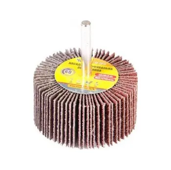 Brusný kotouč Válec lamelový brusný MASTERTOOL 60*30 mm P60 s hřídelí 6 mm 08-2276