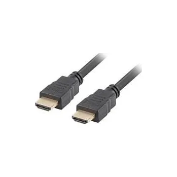 Video redukce LANBERG High Speed HDMI 1.4 + Ethernet kabel, 4K@30Hz, CCS, M/M, délka 1m, černý, zlacené konektory