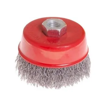 Kartáč kotoučový MASTERTOOL drátěný čelní - rýhovaný drát Ø 85 mm М14 19-7208