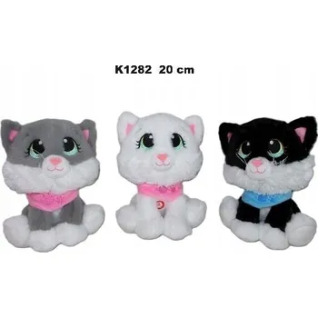 plyšák Plyšová Kočička Sedící, 3 barvy (Hlas) - 20 cm