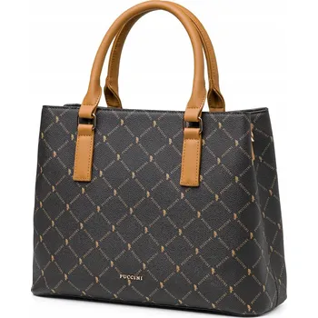 PUCCINI kabelka kufřík eko kůže hnědá