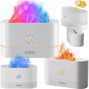 Aroma difuzér ZVHLČOVAČ VZDUCHU DYZUFOR AROMATERAPIE VONNÝ DIFUZÉR EFEKT PLAMENE