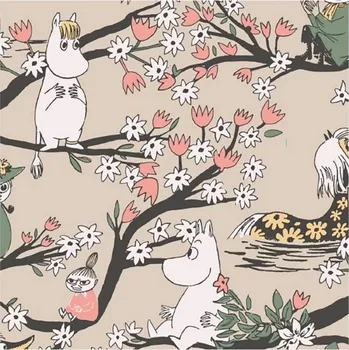 Papírový ubrousek Havi Ubrousky Moomin Falls in Love 33x33cm, 20ks / pískové