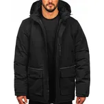 ZIMNÍ BUNDA PÁNSKÁ PARKA ČERNÁ 22M323 DENLEY_2XL