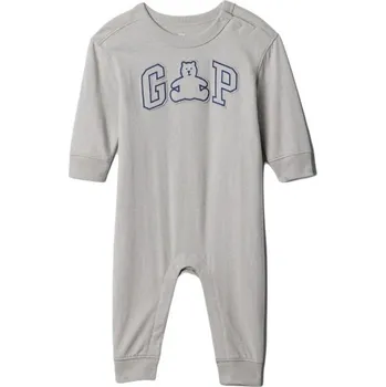 Dětský overall Dětský overal GAP LOGO 18-24M Šedá, Tmavě modrá