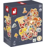 Janod Dřevěné magnetky 24 dílků