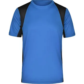 Pánská móda James&amp;Nicholson Pánské funkční triko JN306 Royal-Black M