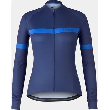 cyklistický dres Dámský dres s dlouhým rukávem Bontrager Circuit Barva: tmavě modrá, Velikost: S