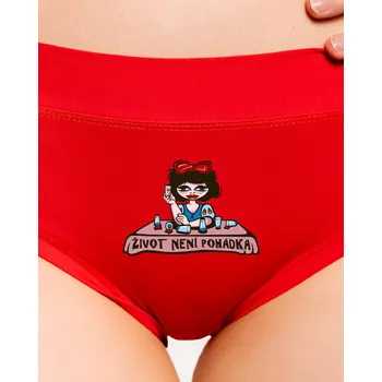 Souprava dámského spodního prádla Bastard Sněhurka dámské kalhotky Red Mal