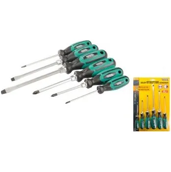 Šroubovák Šroubováky sada MASTERTOOL HEXAGON 6 ks PH0*75/PH1*80/PH2*100/SL 4*100/SL6*125/SL8*150 40-1152