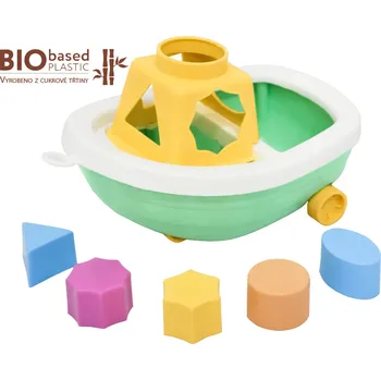 ostatní stavebnice ELFIKI BIO PLAST Motorická vkládačka Loďka Barkas