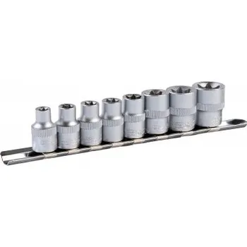 Sada nástrčných hlavic MASTERTOOL 3/8" E-TORX E8-E20 8 ks 78-3808