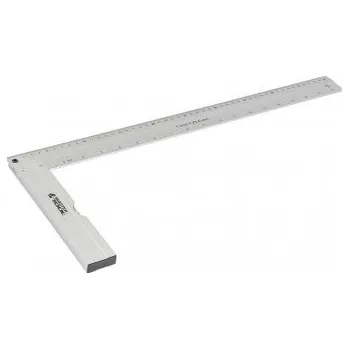 Úhloměr Úhelník truhlářský hliníkový MASTERTOOL 500 mm, libely 0, 5 mm/m 0, 03° 30-4500