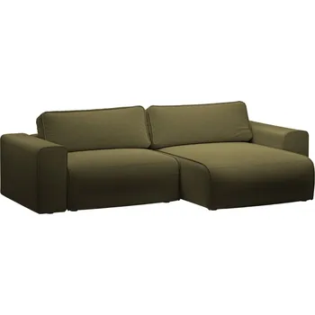 Pohovka Micadoni Zelená rozkládací pohovka Victor 246 cm, pravá