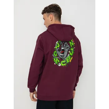 Pánská mikina Santa Cruz Slime Scream (dark cherry) XL, vínově červená