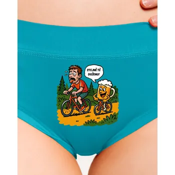 Souprava dámského spodního prádla Bastard Doženu tě dámské kalhotky Turquoise