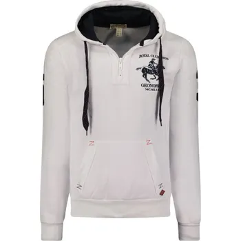 Pánská mikina Geographical Norway Folton EO 100 M WW4783H/GNO-Bílá mikina XL