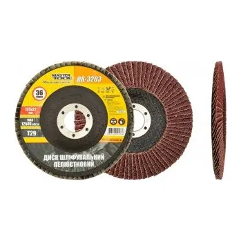 Brusný kotouč Kotouč brusný lamelový MASTERTOOL Т29 P36 125*22 mm 08-3203
