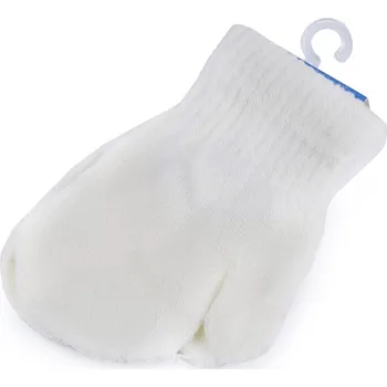 Rukavice Dětské pletené rukavice palčáky - 1 krémová nejsvět.