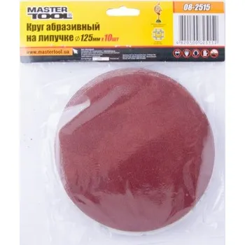 Brusný papír Výsek brusný výsek suchý MASTERTOOL 125 mm P150, 10 kusů 08-2515