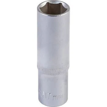 Hlavice nástrčná prodloužená 6-hranná MASTERTOOL 1/2" 17 mm L 78 mm CRV 78-0517