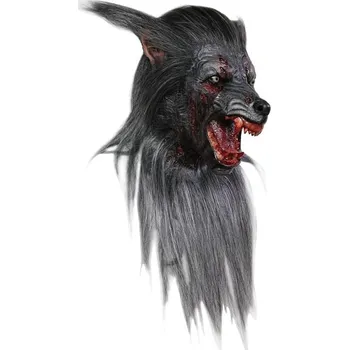 Karnevalová maska Ghoulish - Maska vlk černá -