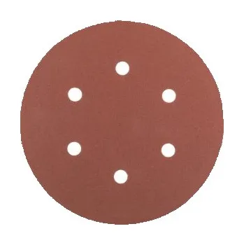 Brusný papír Brusný výsek suchý zip MASTERTOOL 225 mm P100 6 otvorů 5 ks 08-2010-H