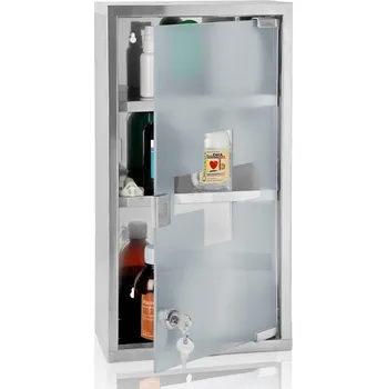 Lékárnička Lékárnička kovová, 480x250x120mm, stříbrná (bez výbavy)