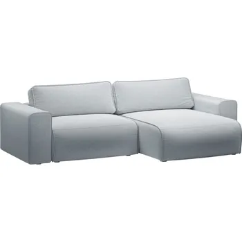 Pohovka Micadoni Světle šedá rozkládací pohovka Victor 246 cm, pravá