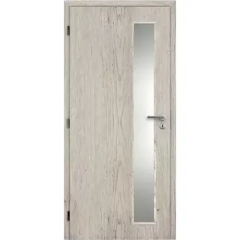 Interiérové dveře Dveře Vertika DTD sklo pískované CPL Bardolino 80/L , zámek obyč