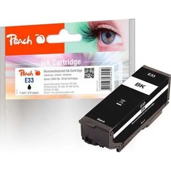 PEACH kompatibilní cartridge Epson T3331, No 33, black, 7,6 ml