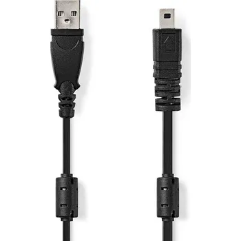 Prodlužovací kabel Nedis CCGL60810BK20 - USB Kabel | USB 2.0 | USB-A Zástrčka | UC-E6 8-Pins Zástrčka | 2.00 m | Kulatý | PVC | Černá