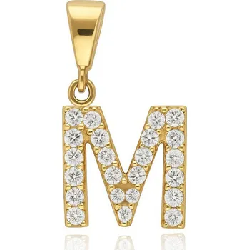 Přívěsek Přívěsek ze žlutého zlata PÍSMENO M